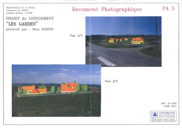 Projet de lotissement les gardes